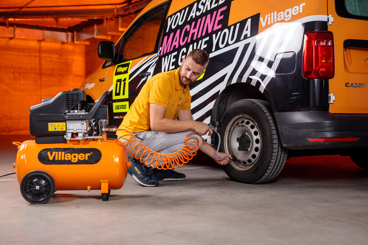 Luftkompressor VAT 50 L – 50 l Tank, 1500 W, 206 l/min, 8 bar, ölgeschmiert - VI-007585