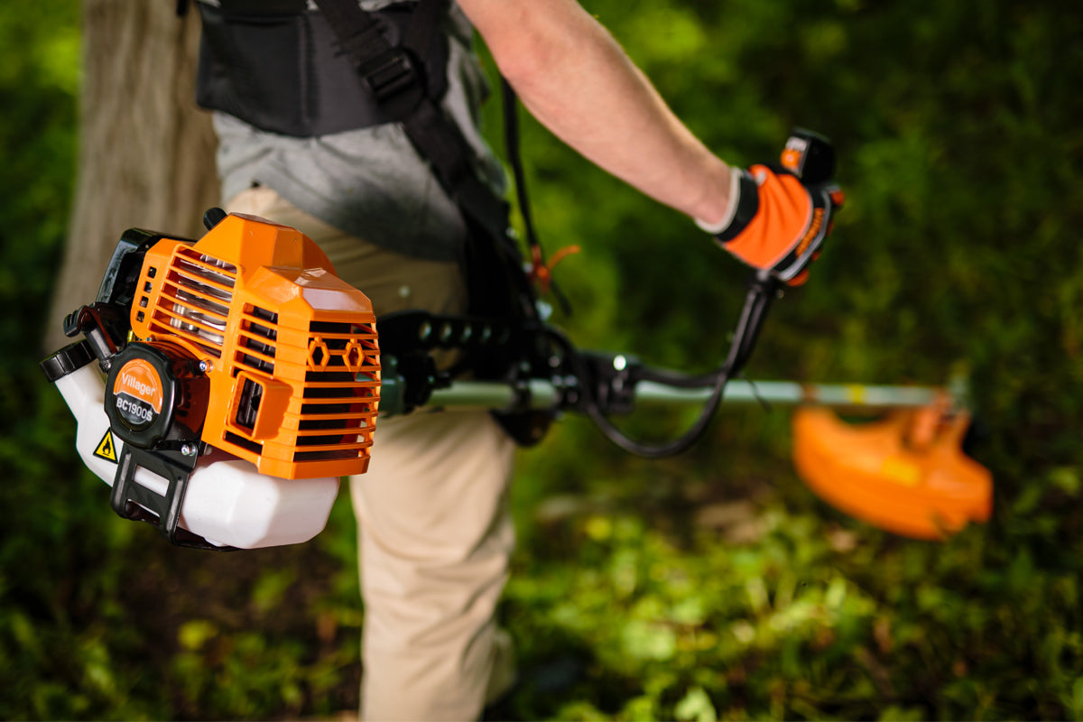 Benzin-Freischneider – 51,7 cm³, 1,4 kW, 41,5 cm Schnittbreite, Profi-Tragegurt, Orange Edition - VI-20238