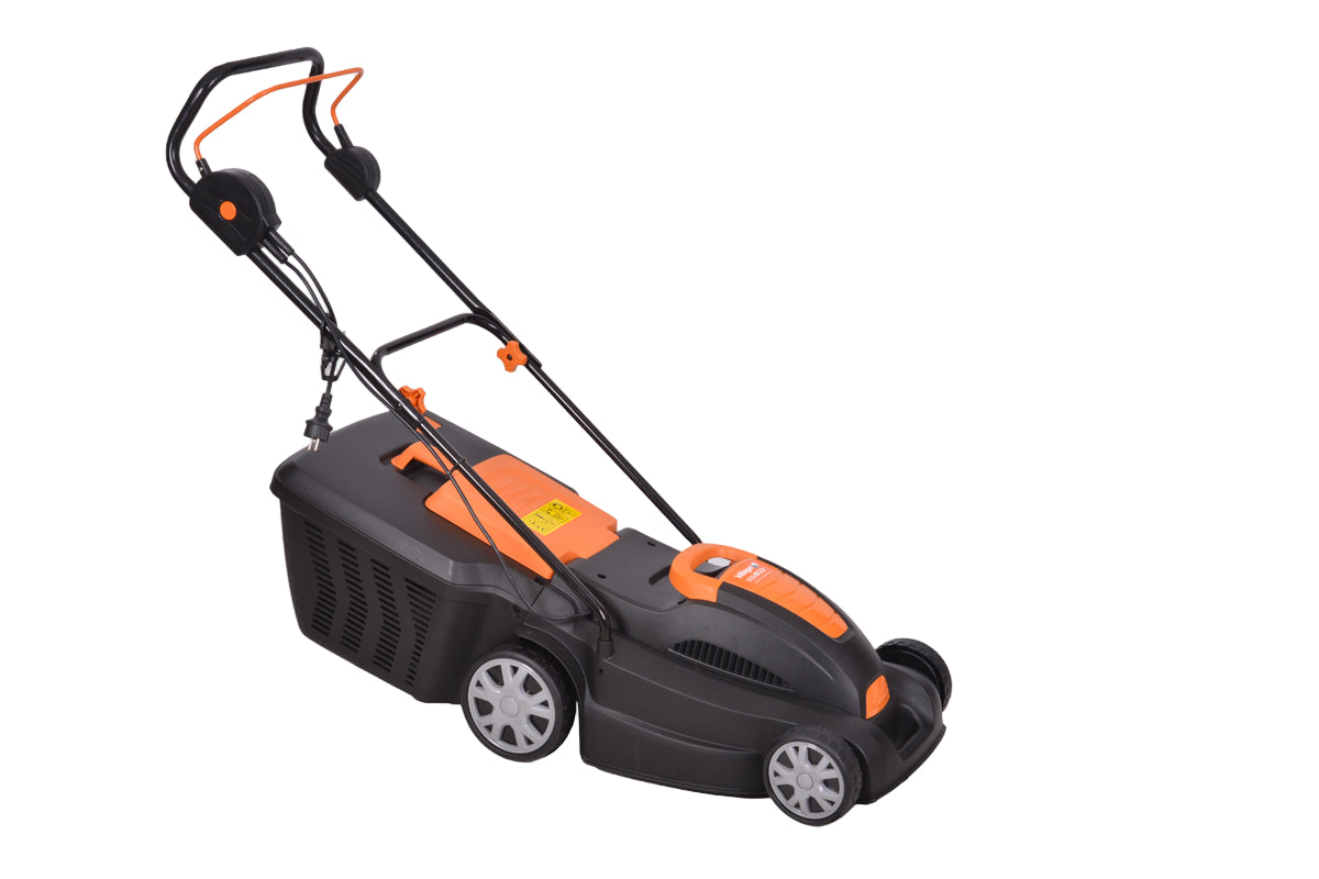 Elektrorasenmäher VILLY 1600 P – 1600 W, 38 cm Schnittbreite, 45 l Fangkorb, für Rasenflächen bis 600 m² - - VI-030092