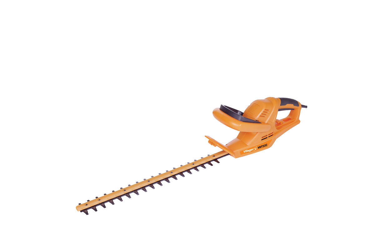Elektro-Heckenschere – 500 W, 47 cm Doppelklinge, 20 mm Schnittstärke, Orange Edition - VI-33492