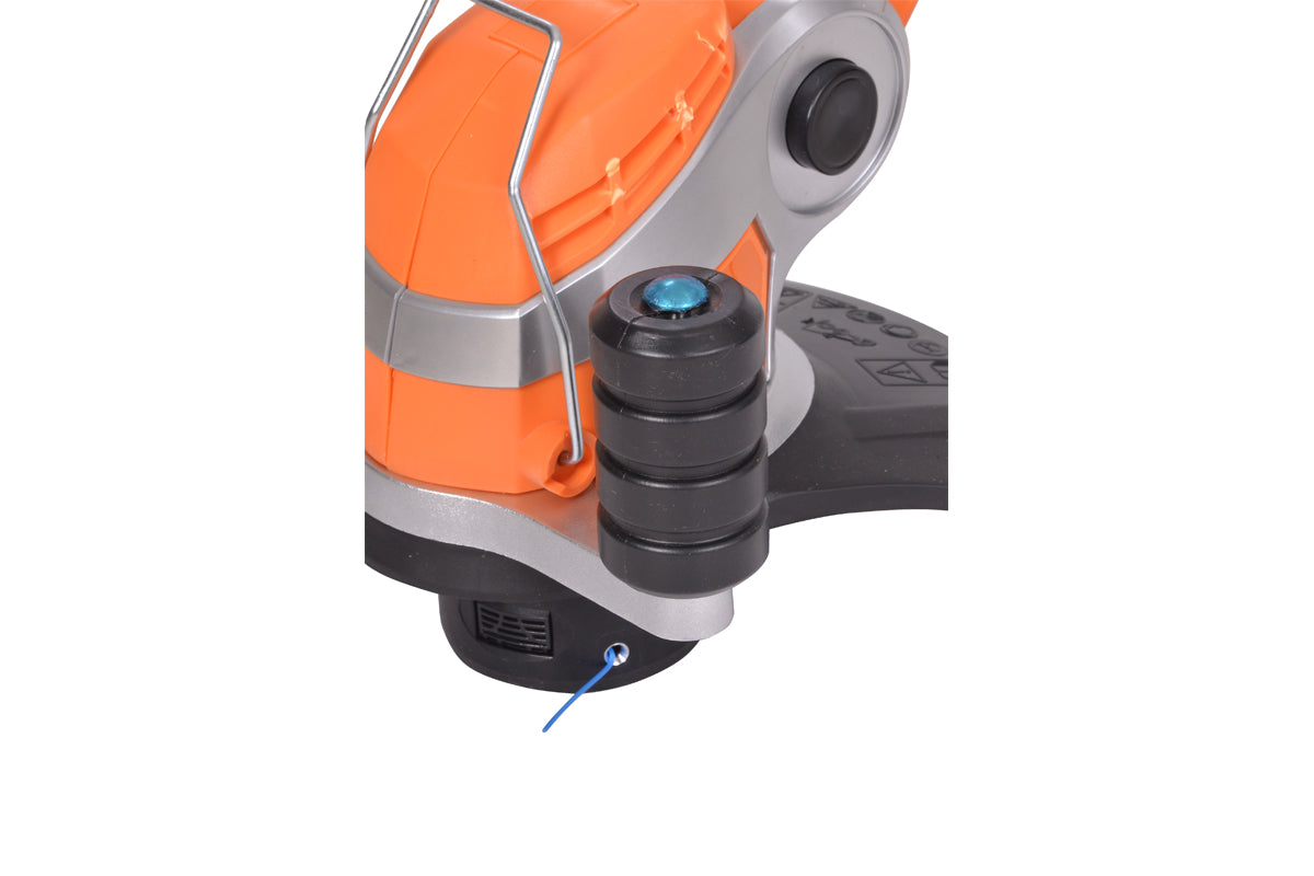 Elektro-Rasentrimmer – 550 W, 27 cm Schnittdurchmesser, Teleskopstiel, Orange Edition - VI-46738