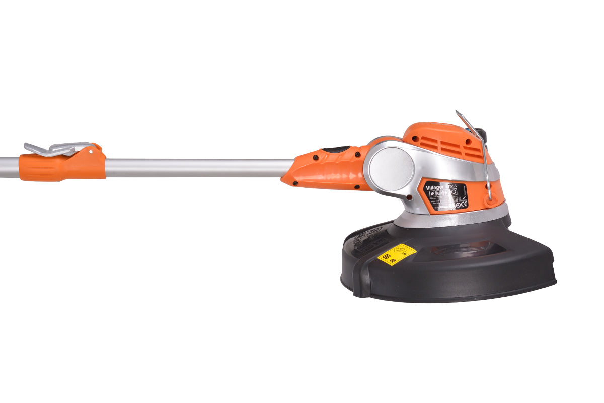 Elektro-Rasentrimmer – 550 W, 27 cm Schnittdurchmesser, Teleskopstiel, Orange Edition - VI-46738
