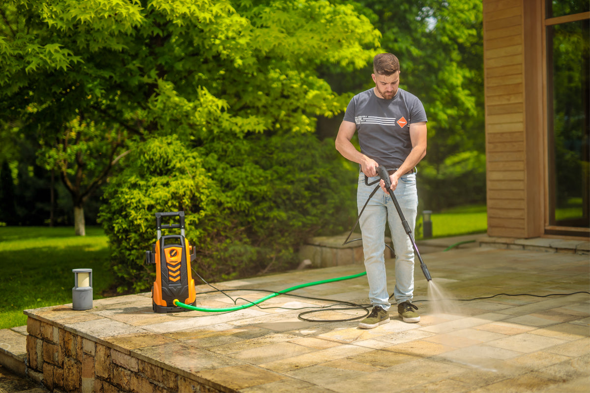 VHW 100 Hochdruckreiniger – 1800 W, 135 bar & 432 l/h mit Aluminium-Pumpe & Turbodüse – VI-050902