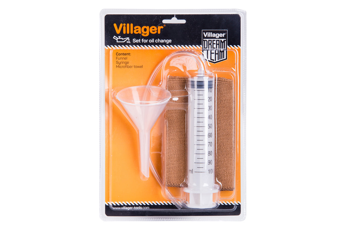Ölwechsel-Kit – Komplettset mit Trichter, Spritze & Mikrofasertuch - VI-50940