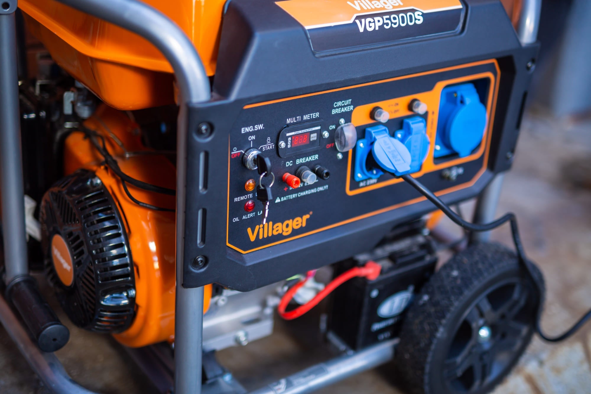 VGP 5900 S – Stromgenerator 5,4 kW mit Elektrostart, AVR & 25 l Tank - VI-055117