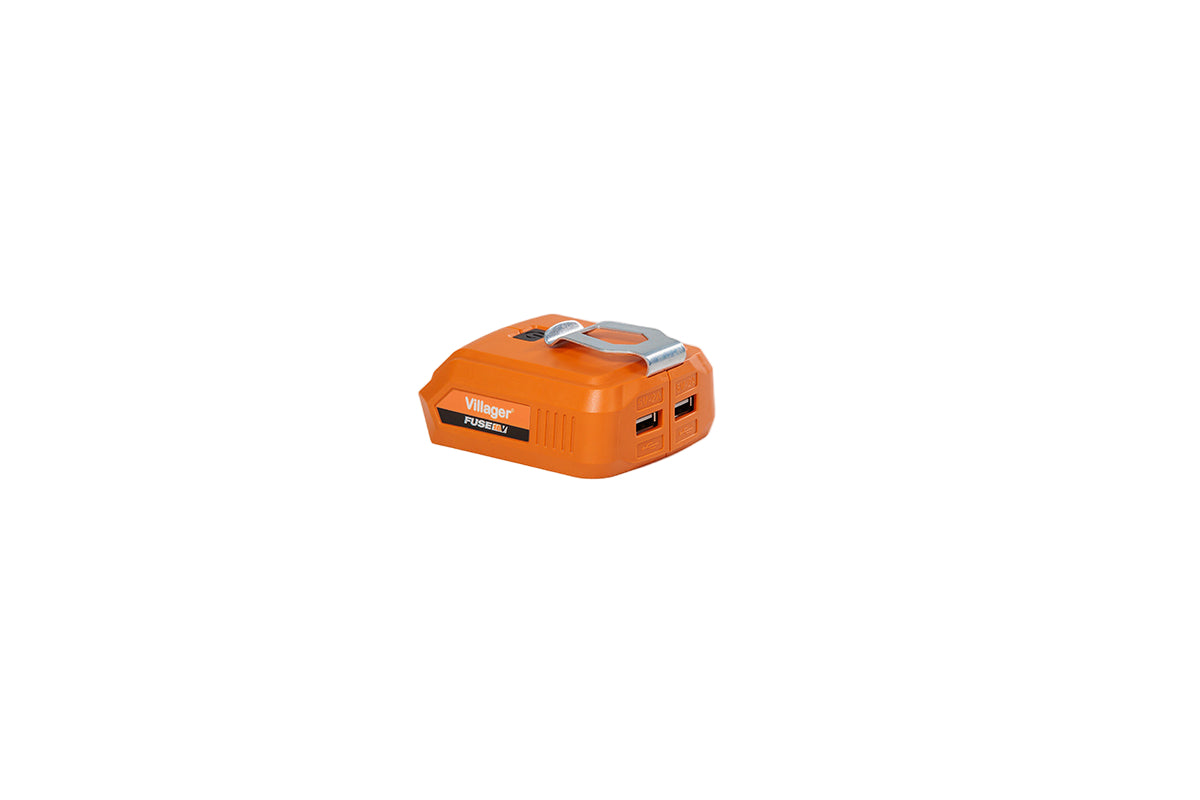 FUSE VLN 9920 USB-Ladegerät/Powerbank (18V) – 2 USB-Anschlüsse, LED-Licht - VI-56366