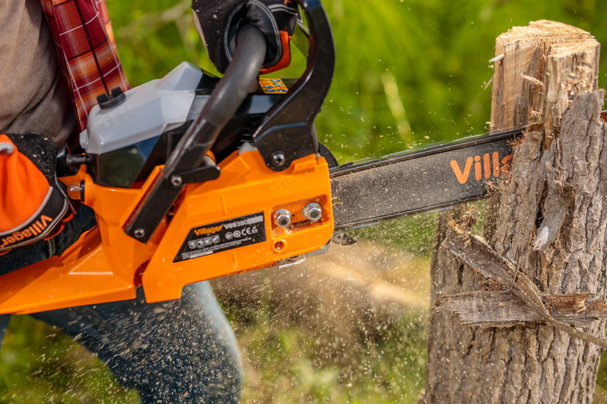 VGS 380 PRIME – 40 cm Benzin-Kettensäge mit 37,2 cm³ Motor, Primer & Anti-Vibrationssystem - VI-057749