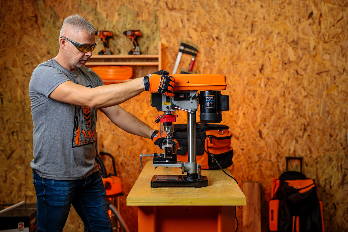 VLN 5016 Tischbohrmaschine – 500 W, Laserführung, 5 Gänge, Neigbarer Bohrtisch - VI-058489