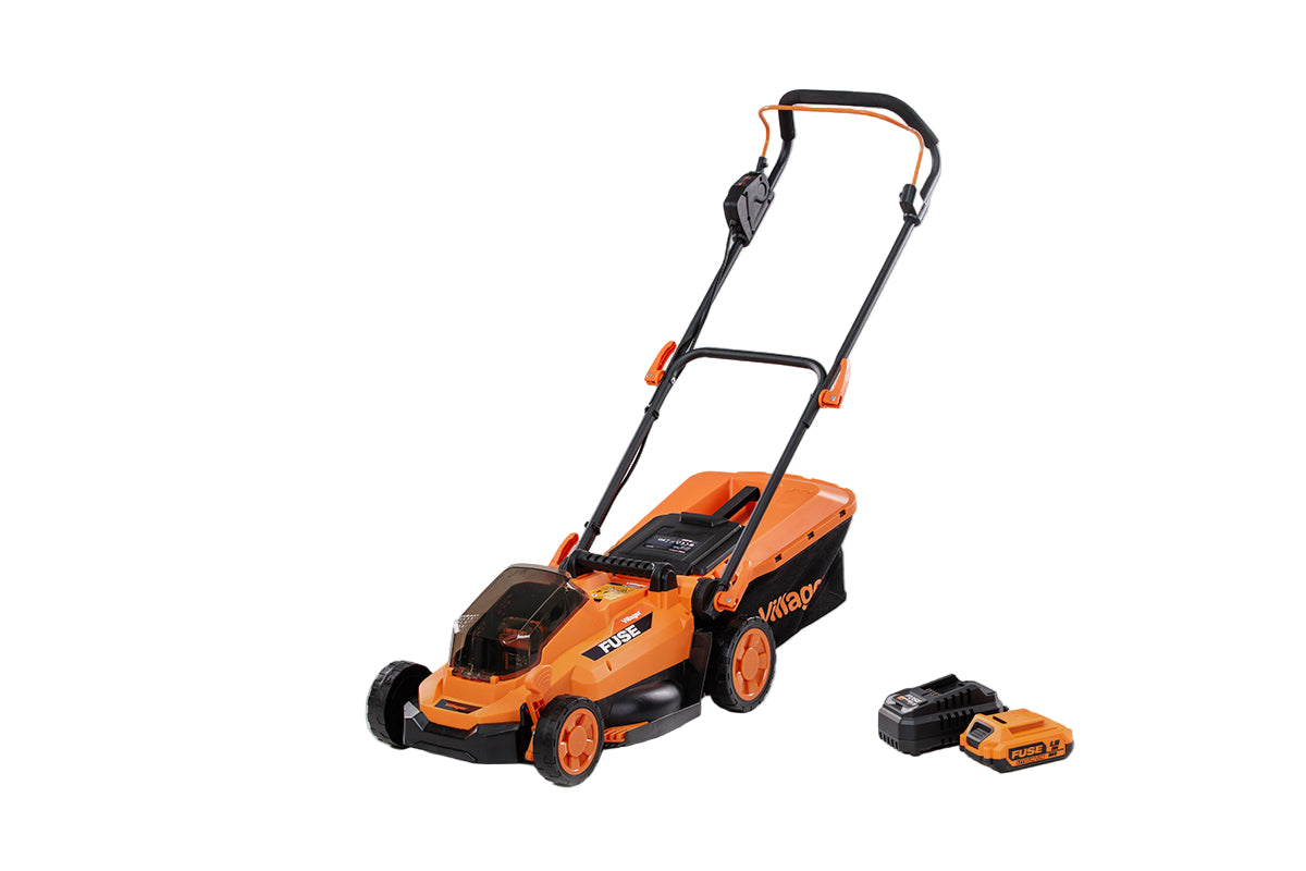 FUSE VILLY 2020 E Akku-Rasenmäher (18V) – Kompakt, bürstenlos, inkl. Akku-Set - VI-60115