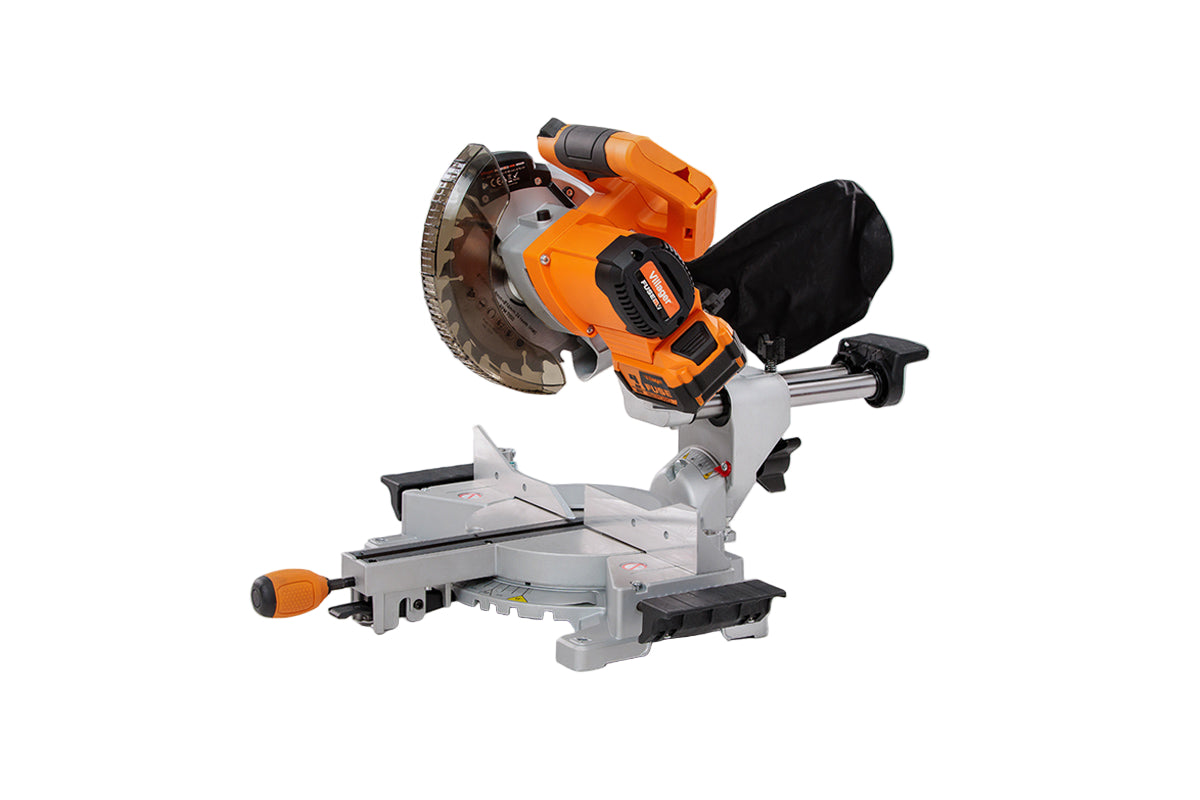 FUSE VMS 18520 Akku-Kapp- und Gehrungssäge (18V) – Bürstenlos, Ø 185 mm, 3300 U/min - VI-62821