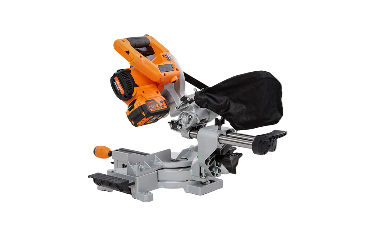 FUSE VMS 18520 Akku-Kapp- und Gehrungssäge (18V) – Bürstenlos, Ø 185 mm, 3300 U/min - VI-62821