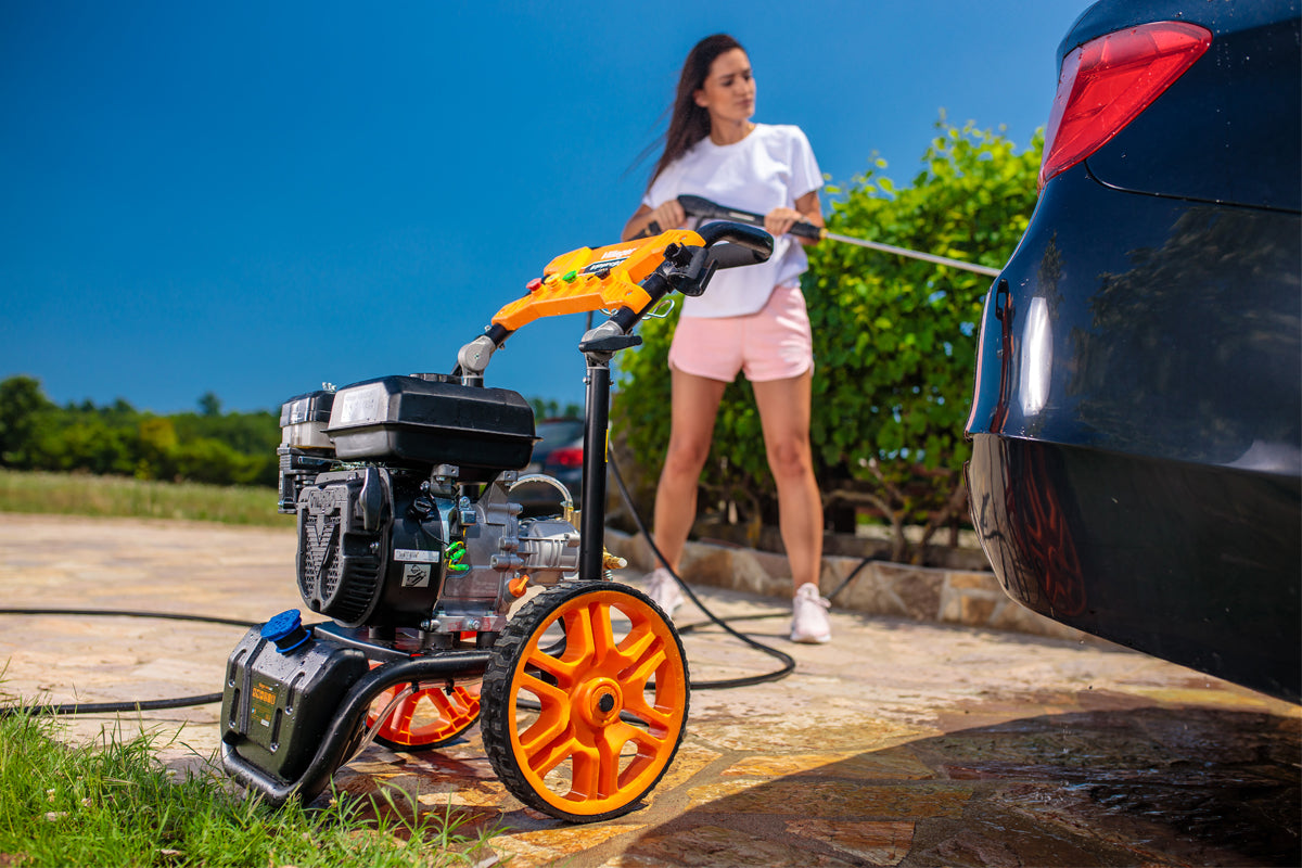 VPW 195 Profi-Benzin-Hochdruckreiniger – 220 bar, 570 l/h & Messingpumpe - VI-067059