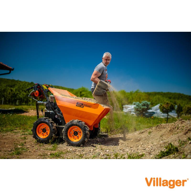 Villager Villy Dumper 400 WD – Mini Dumper - kraftvolle Motor-Schubkarre für schwere Lasten und unwegsames Gelände - VI-067078