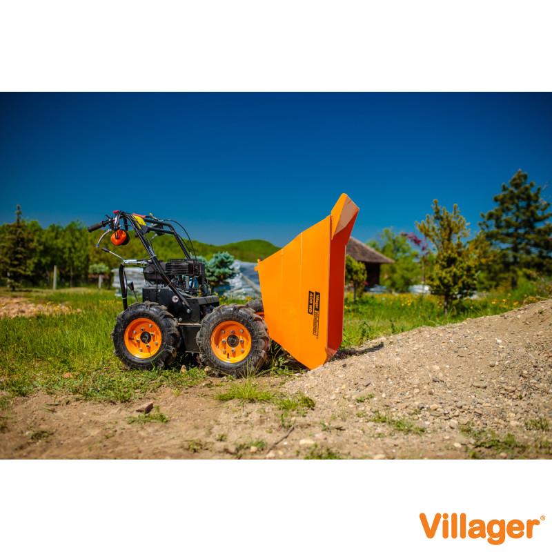 Villager Villy Dumper 400 WD – Mini Dumper - kraftvolle Motor-Schubkarre für schwere Lasten und unwegsames Gelände - VI-067078