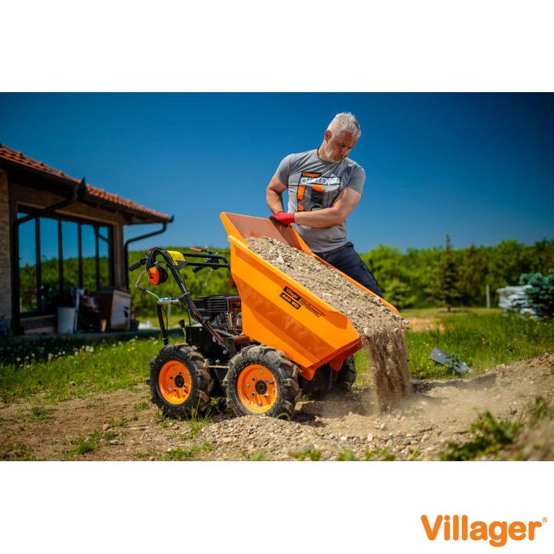 Villager Villy Dumper 400 WD – Mini Dumper - kraftvolle Motor-Schubkarre für schwere Lasten und unwegsames Gelände - VI-067078
