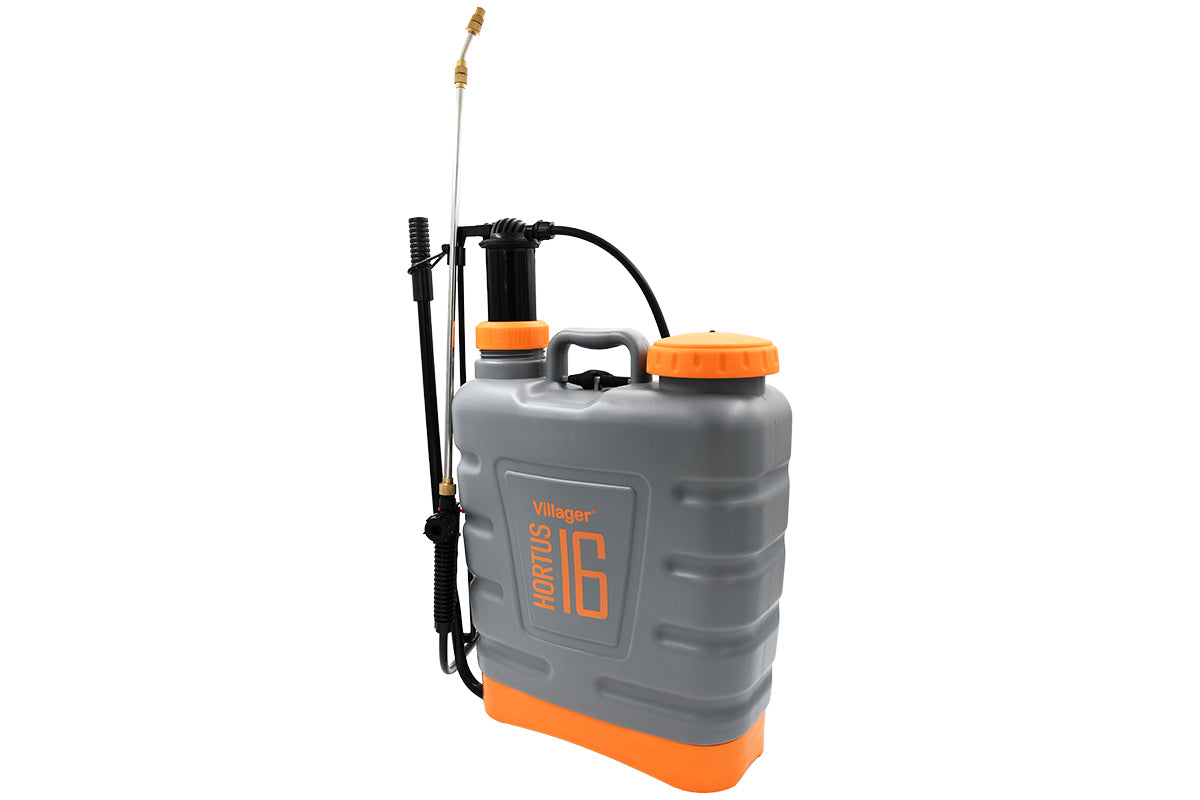 Hortus 16 Rückenspritze – 16 Liter Druckspritze mit 3 Düsenaufsätzen für präzises Sprühen - VI-82465