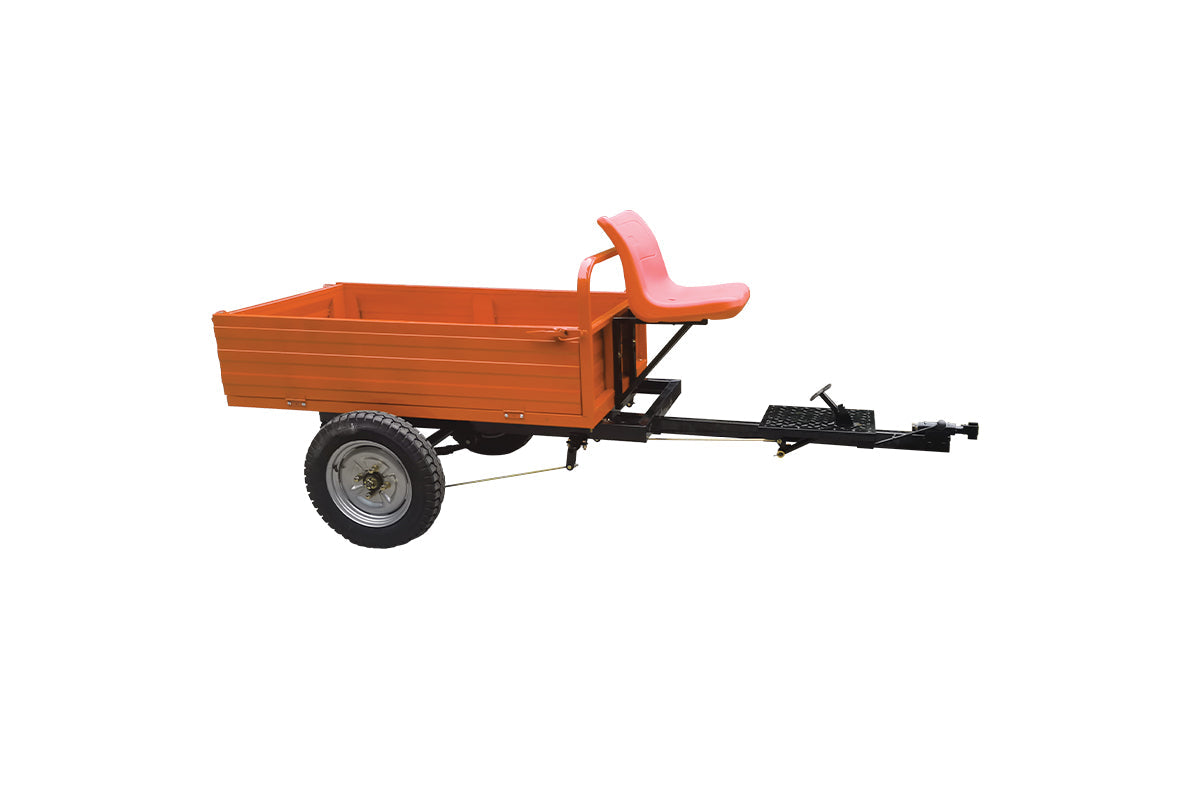 Villager TT 500 Transportanhänger, Anhänger, Kipp-Anhänger – 500 kg Zuladung, 178 cm Ladefläche, mit Hand- & Fußbremse - VI-082505
