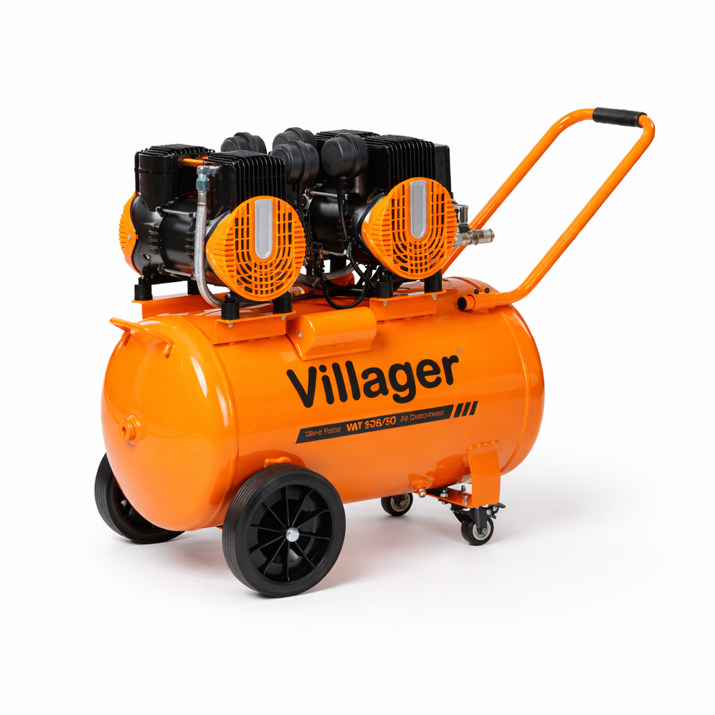 Flüsterkompressor SILENT FORCE VAT 528/50 – Leiser Kompressor, 528 l/min, 50 l Tank, 3000 W, ölfrei - VI-067194