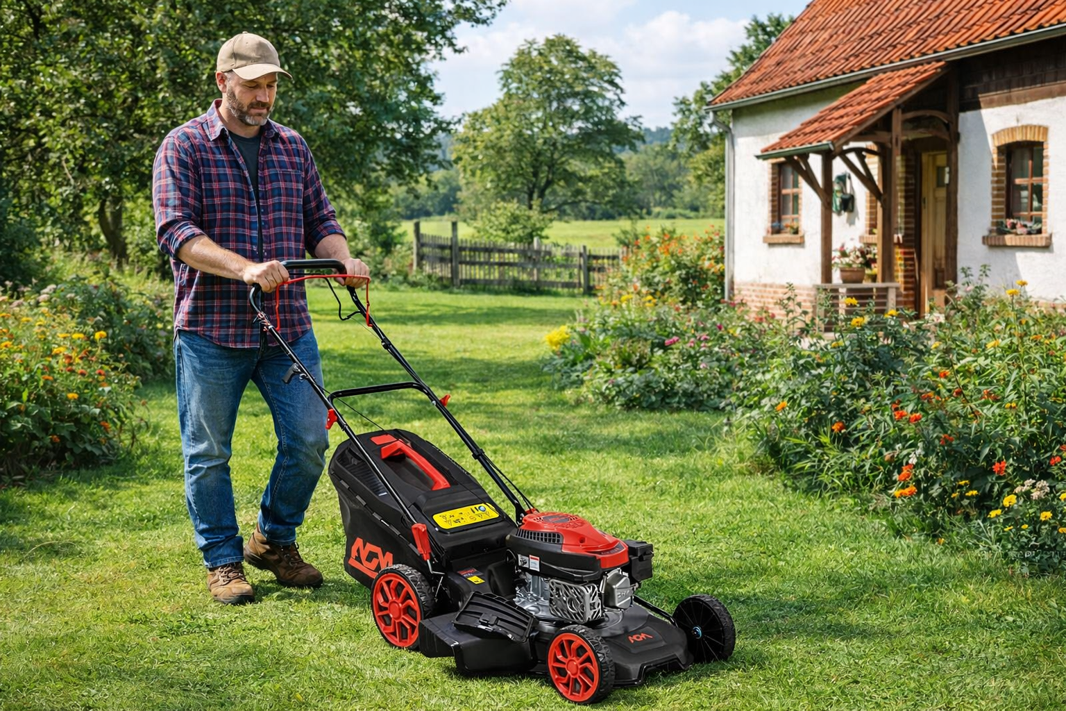 Villager AGM 5324 R Benzin-Rasenmäher – 3,6 kW, 53 cm Schnittbreite, selbstfahrend - VI-086200