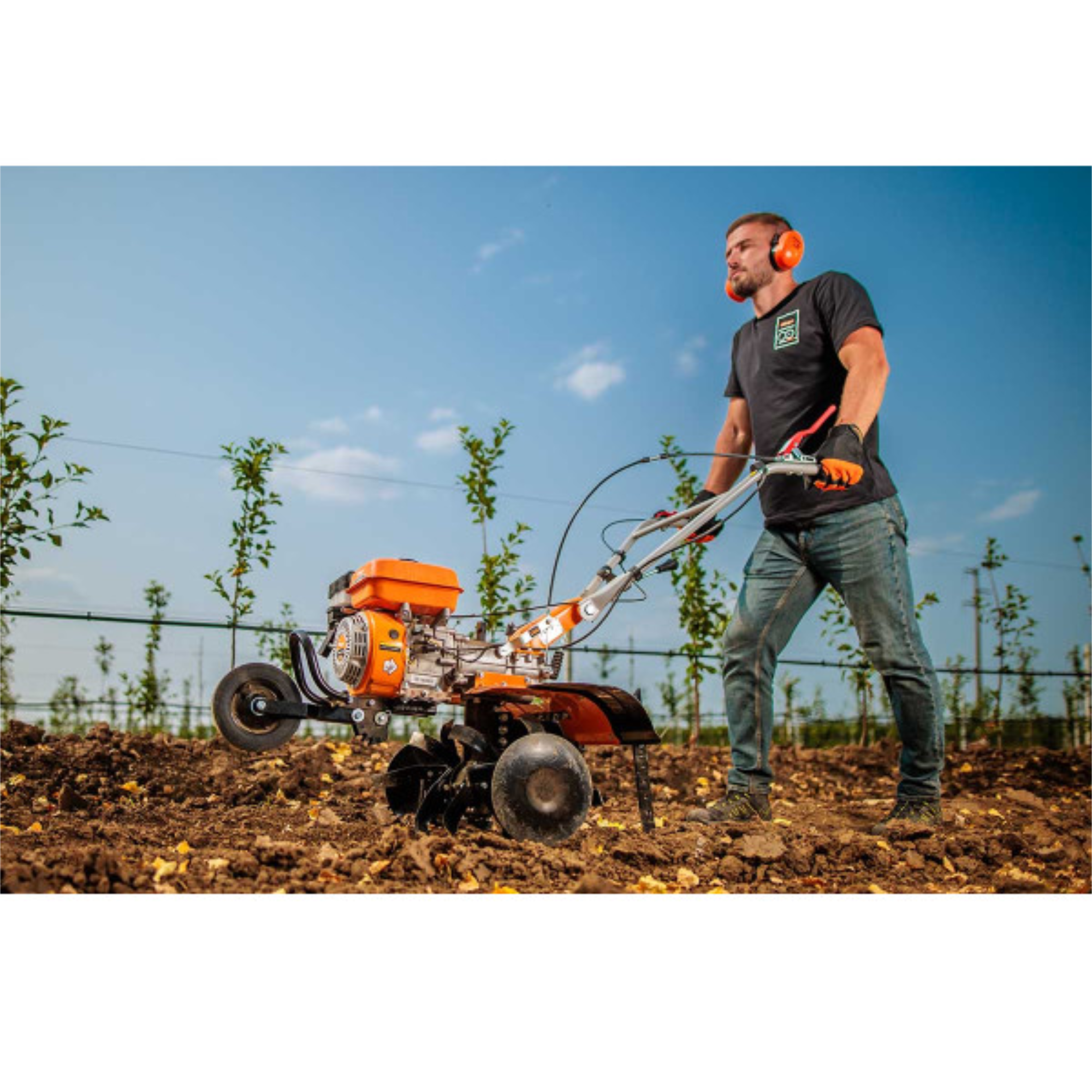 Benzin-Motorhacke – 212 cm³, 85 cm Arbeitsbreite, Direktantrieb – VI-086195