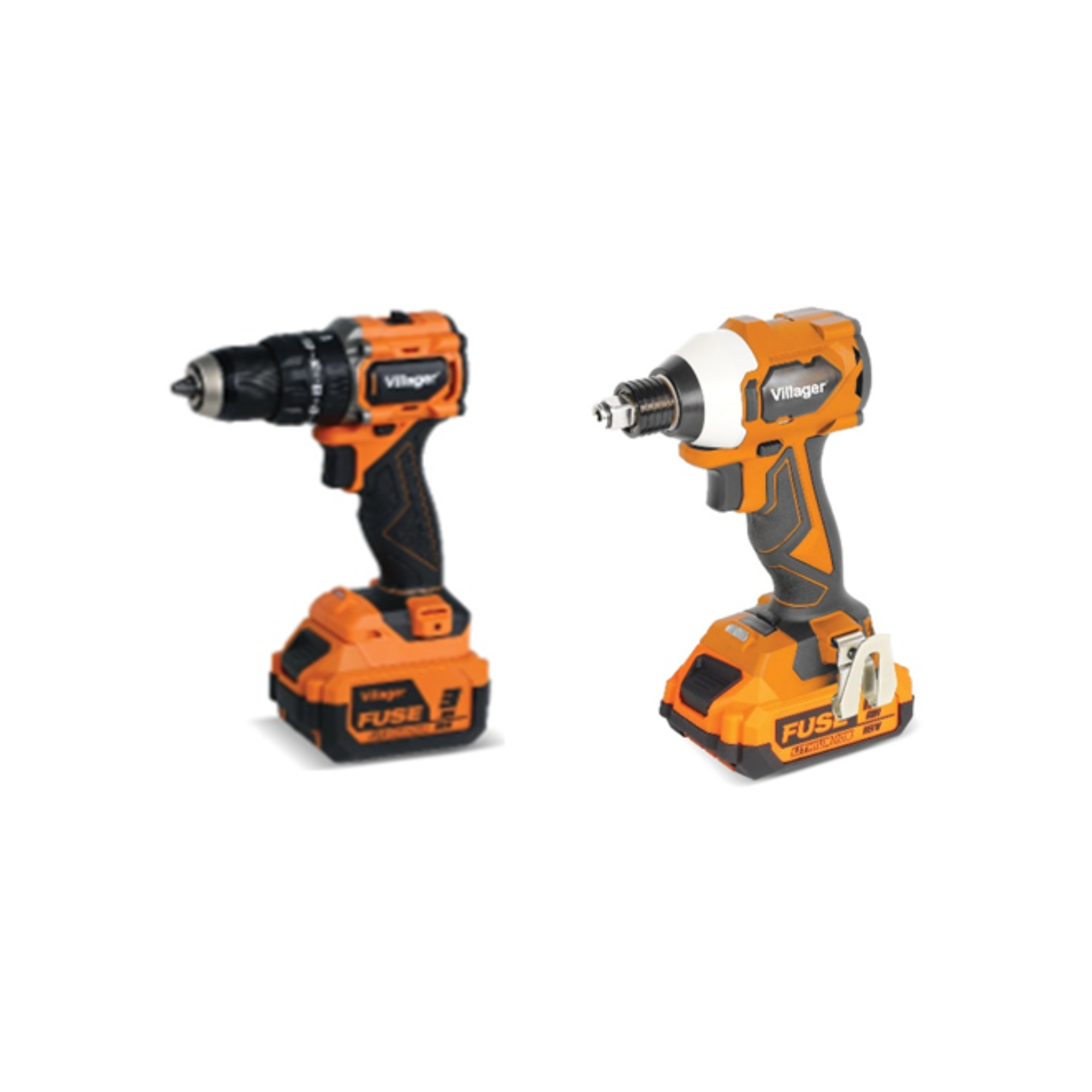 FUSE Power-Set – Akku-Schlagbohrschrauber VLP 5121 & Akku-Impulsschrauber VLP 6420 – Inkl. 2 Akkus & Ladegerät - VI-088700