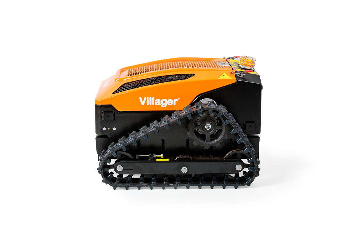 Villager RC 53 Ferngesteuerte Mähraupe, E-Start Funk-Raupenmäher – ferngesteuerter Hybrid-Mäher für Hänge und Problemflächen ca. 3000m2 - VI-089542