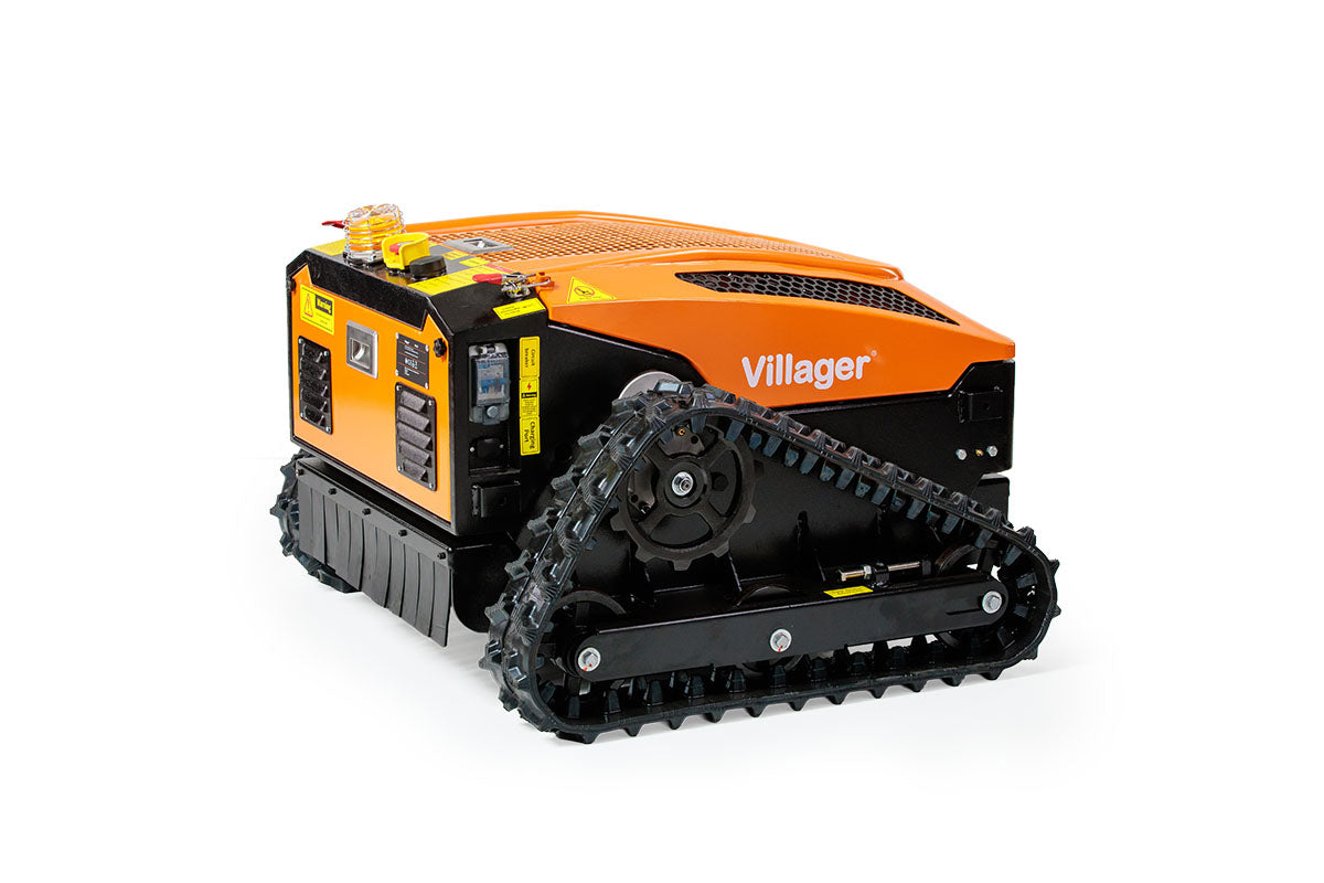 Villager RC 53 Ferngesteuerte Mähraupe, E-Start Funk-Raupenmäher – ferngesteuerter Hybrid-Mäher für Hänge und Problemflächen ca. 3000m2 - VI-089542