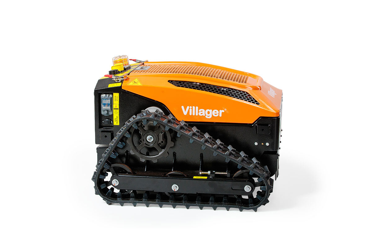Villager RC 53 Ferngesteuerte Mähraupe, E-Start Funk-Raupenmäher – ferngesteuerter Hybrid-Mäher für Hänge und Problemflächen ca. 3000m2 - VI-089542