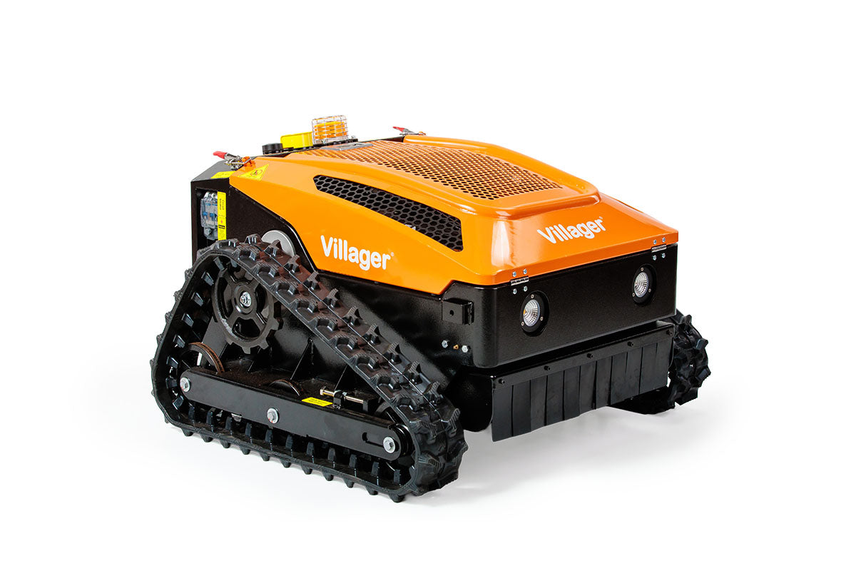 Villager RC 53 Ferngesteuerte Mähraupe, E-Start Funk-Raupenmäher – ferngesteuerter Hybrid-Mäher für Hänge und Problemflächen ca. 3000m2 - VI-089542