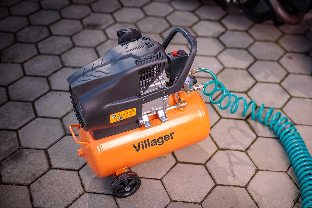 Luftkompressor VAT 24 L – 24 l Kessel, 1500 W, 8 bar, ölgeschmiert & 206 l/min Förderleistung - VI-007584