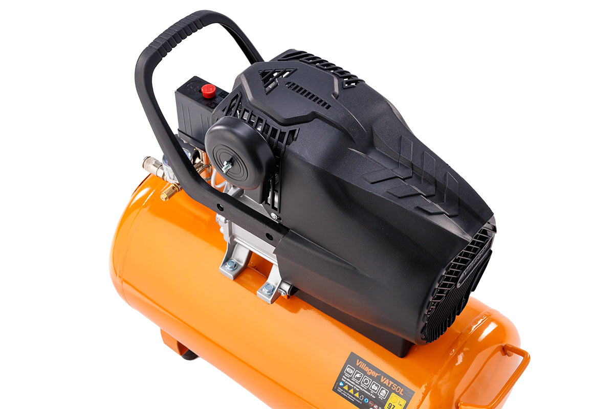 Luftkompressor VAT 50 L – 50 l Tank, 1500 W, 206 l/min, 8 bar, ölgeschmiert - VI-007585
