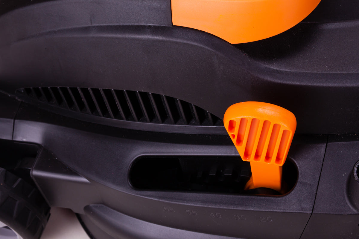 Elektrorasenmäher VILLY 1400 P – 1400 W, 34 cm Schnittbreite, 35 l Fangkorb, für Flächen bis 500 m² - - VI-030091