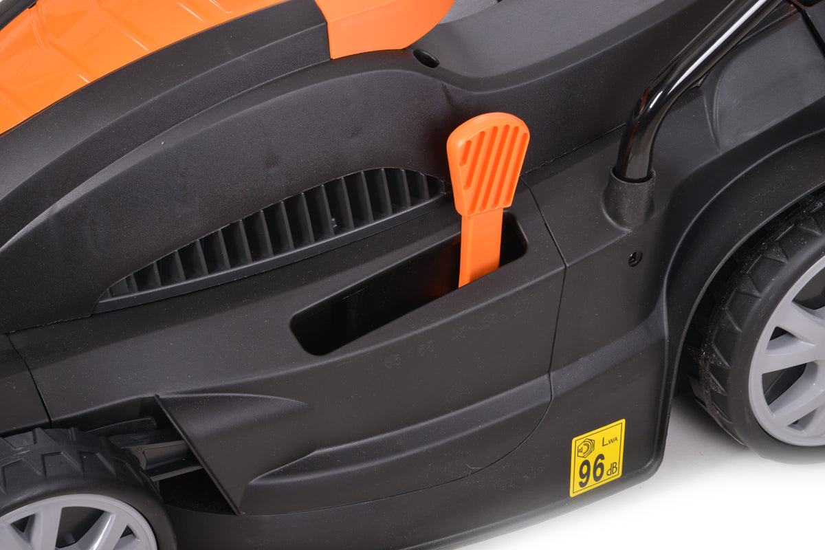 Elektrorasenmäher VILLY 1600 P  – 1600 W, 38 cm Schnittbreite, 45 l Fangkorb, für Rasenflächen bis 600 m² - - VI-030092