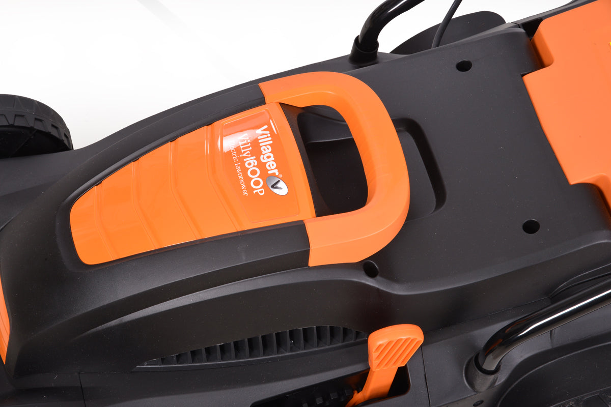 Elektrorasenmäher VILLY 1600 P  – 1600 W, 38 cm Schnittbreite, 45 l Fangkorb, für Rasenflächen bis 600 m² - - VI-030092