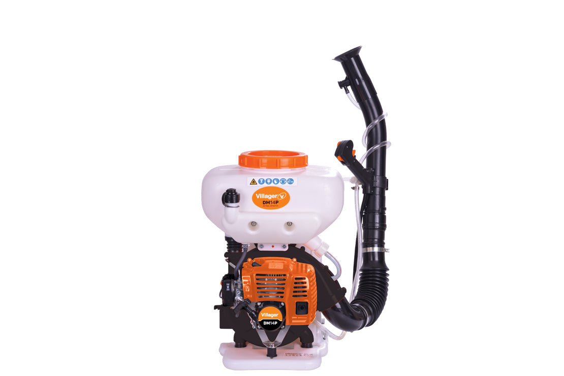 Benzin-Rückenspritze – 51,7 cm³ 2-Takt-Motor, 14 l Tank, 9 m Reichweite, Hochdruckpumpe - VI-30112