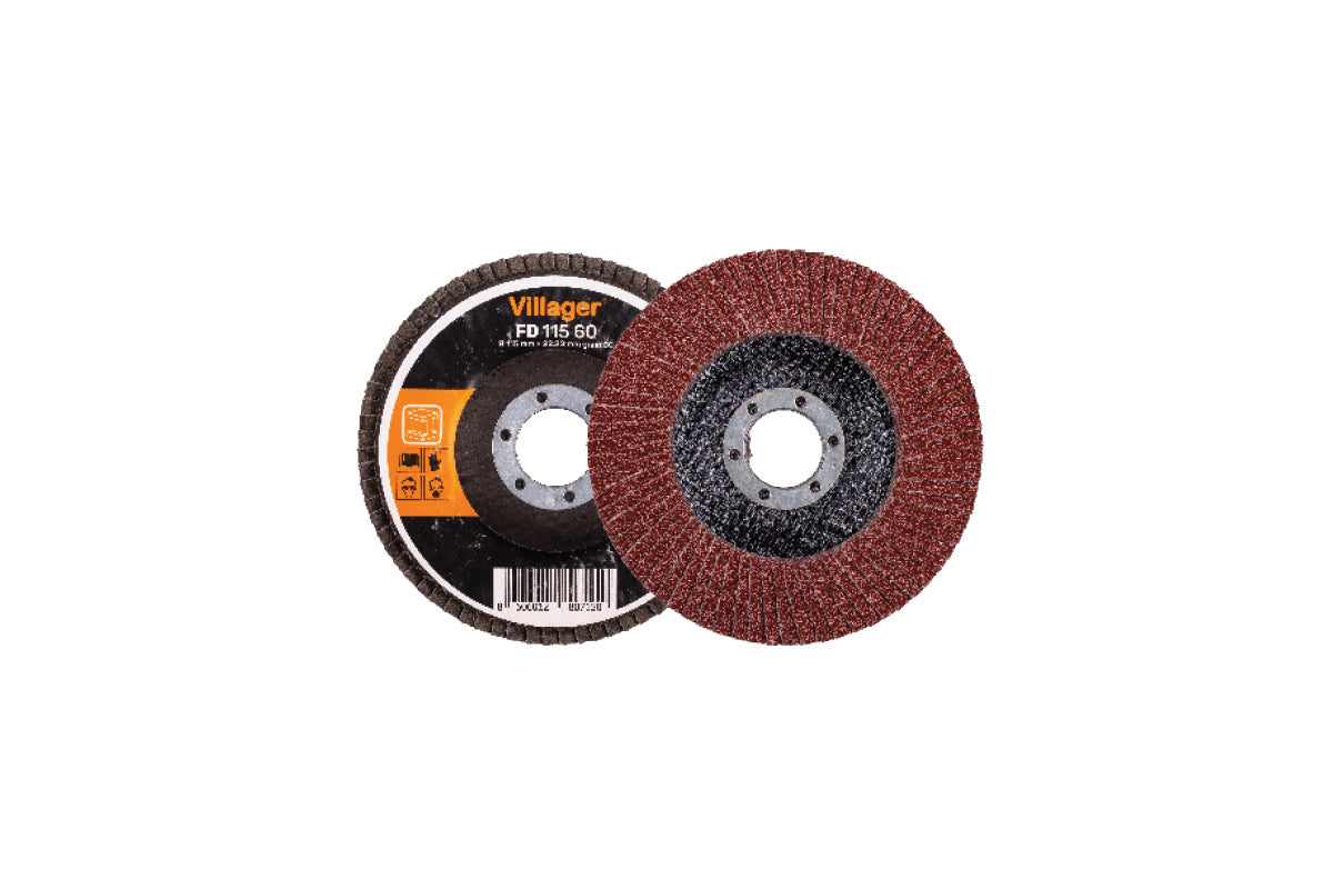 Fächerscheibe 115 mm K60 – Schleifscheibe aus Glasfaser für Stahl & NE-Metalle - VI-30483