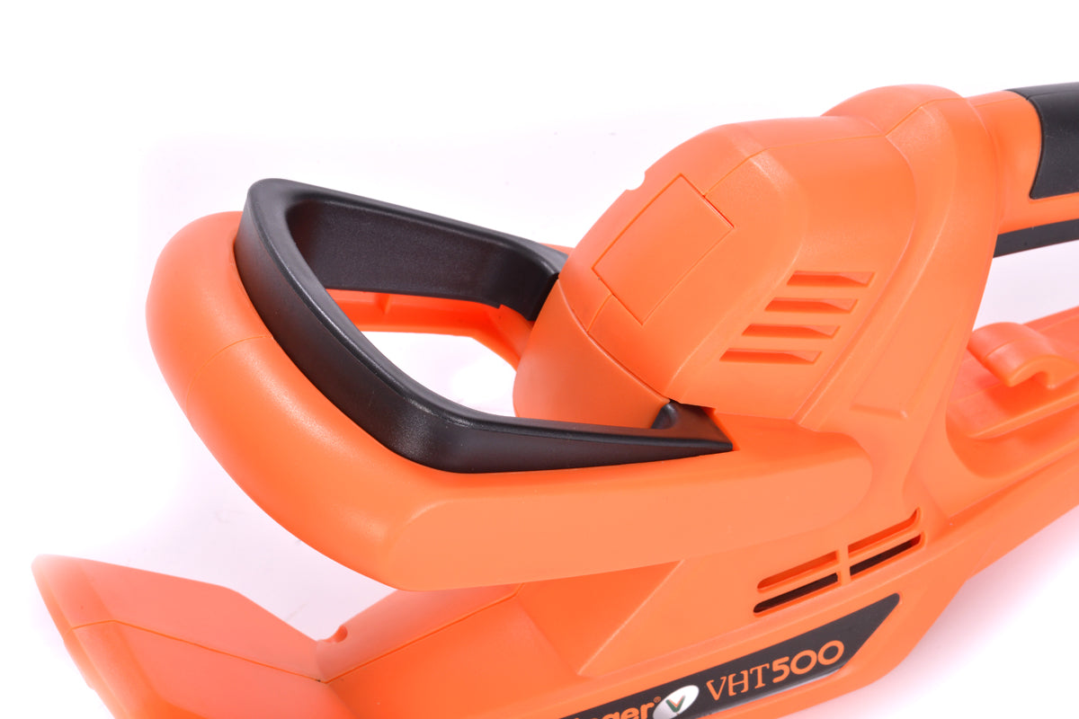 Elektro-Heckenschere – 500 W, 47 cm Doppelklinge, 20 mm Schnittstärke, Orange Edition - VI-33492