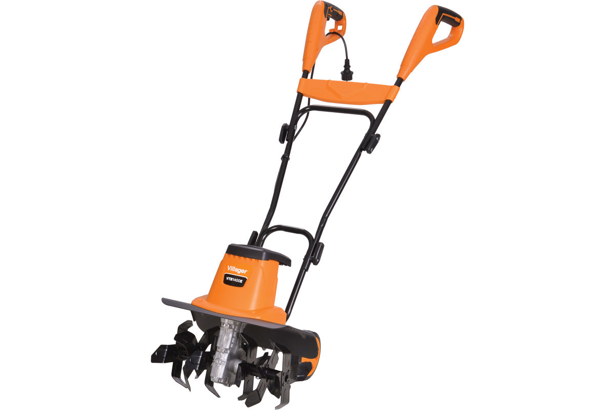 VTB 1400 E Elektro-Bodenfräse – 1400 W Kultivator mit 400 mm Arbeitsbreite & 4 Hackmessern – VI-046670