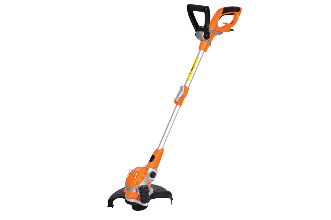 Elektro-Rasentrimmer – 550 W, 27 cm Schnittdurchmesser, Teleskopstiel, Orange Edition - VI-46738