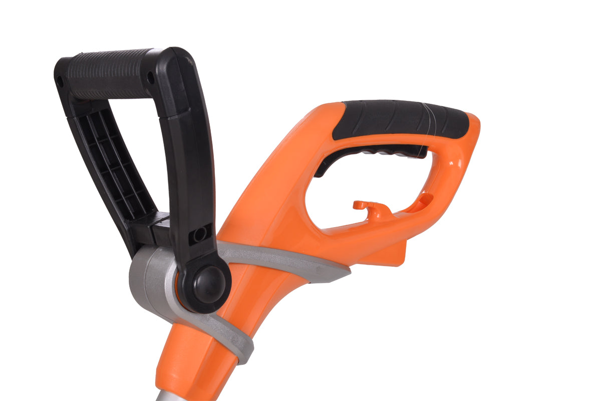 Elektro-Rasentrimmer – 550 W, 27 cm Schnittdurchmesser, Teleskopstiel, Orange Edition - VI-46738