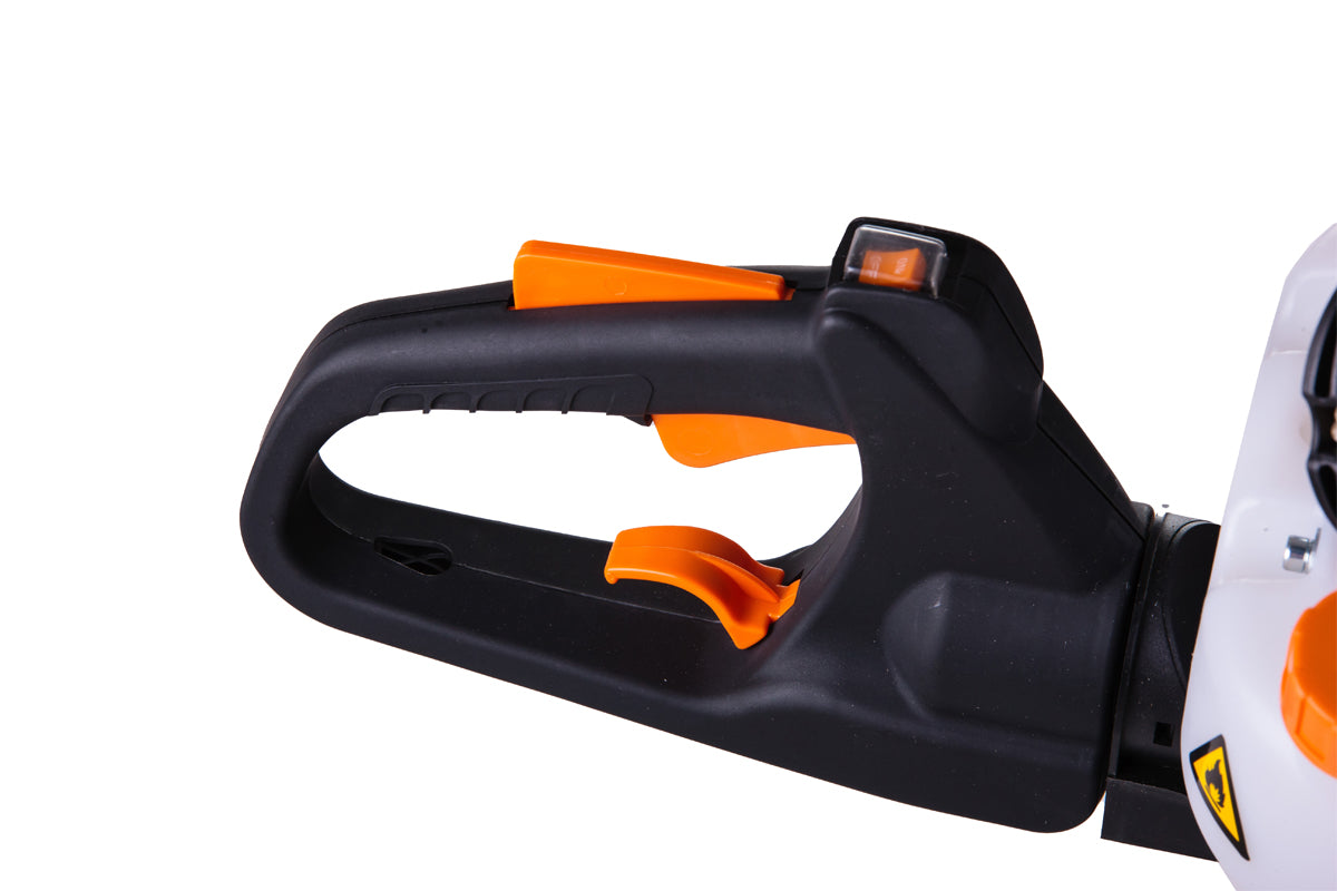 VHPT 27 E Benzin-Heckenschere – 22,5 cm³, 0,65 kW, 60 cm Doppelklinge, Antivibrationssystem, Orange Edition - VI-050790