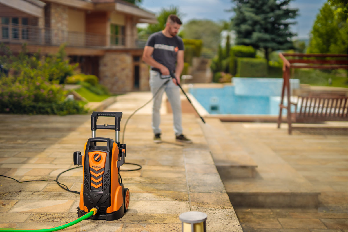 VHW 100 Hochdruckreiniger – 1800 W, 135 bar & 432 l/h mit Aluminium-Pumpe & Turbodüse – VI-050902