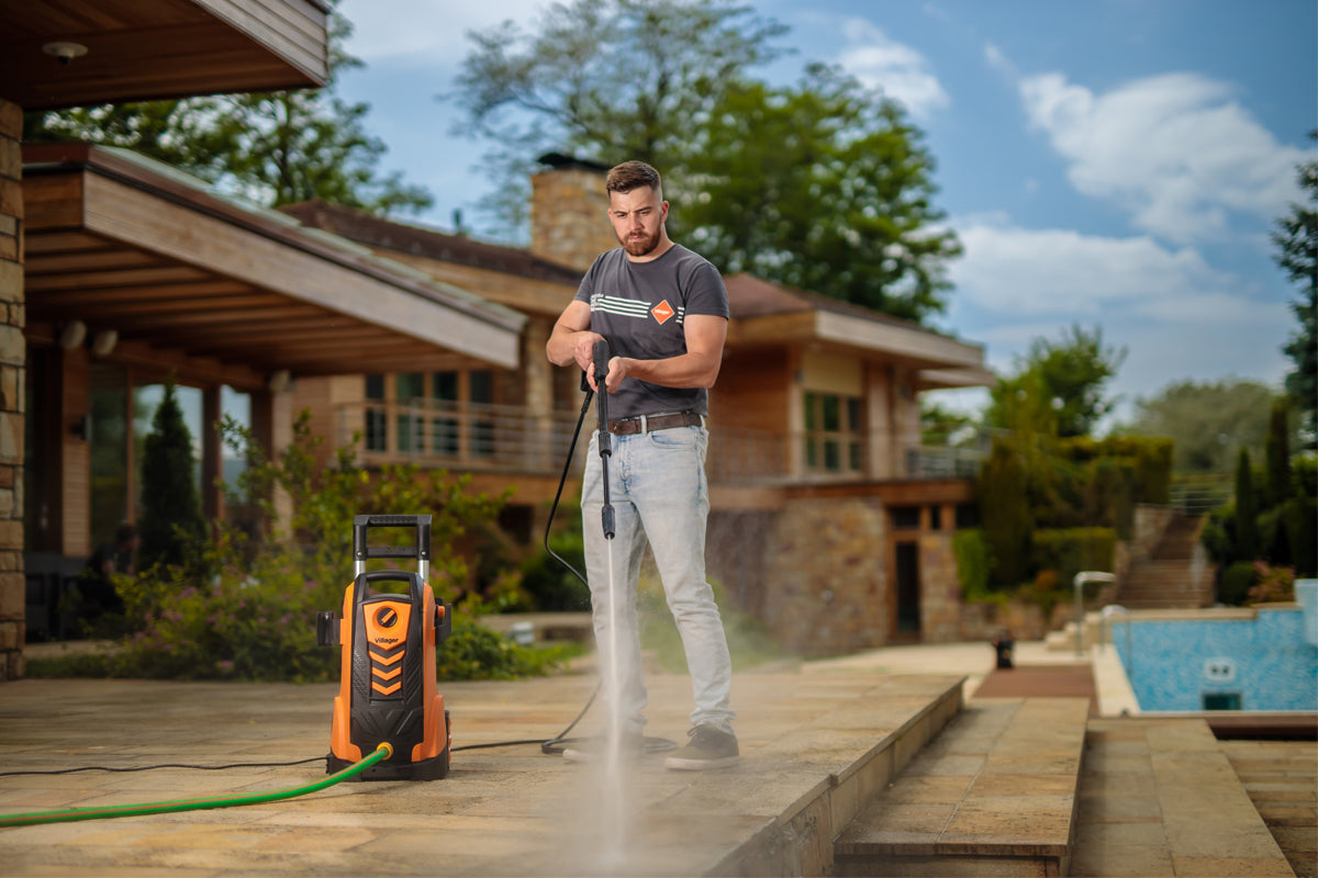 VHW 100 Hochdruckreiniger – 1800 W, 135 bar & 432 l/h mit Aluminium-Pumpe & Turbodüse – VI-050902