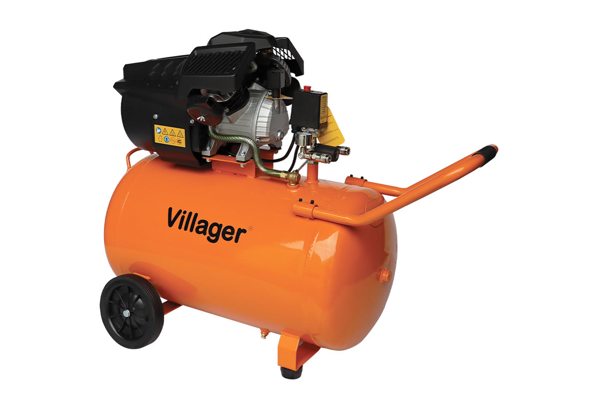 VAT VE 100 D Luftkompressor – 100 L, 2,2 kW, 8 bar, Profi-Kompressor mit Ölschmierung - VI-54057