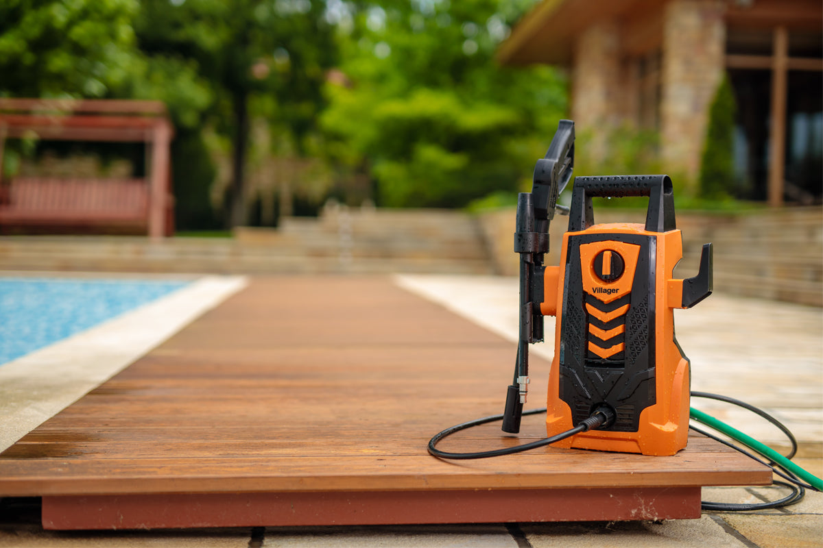 VHW 80 – Hochdruckreiniger 1400 W, 105 bar mit Turbodüse & Reinigungsmitteltank - VI-55830