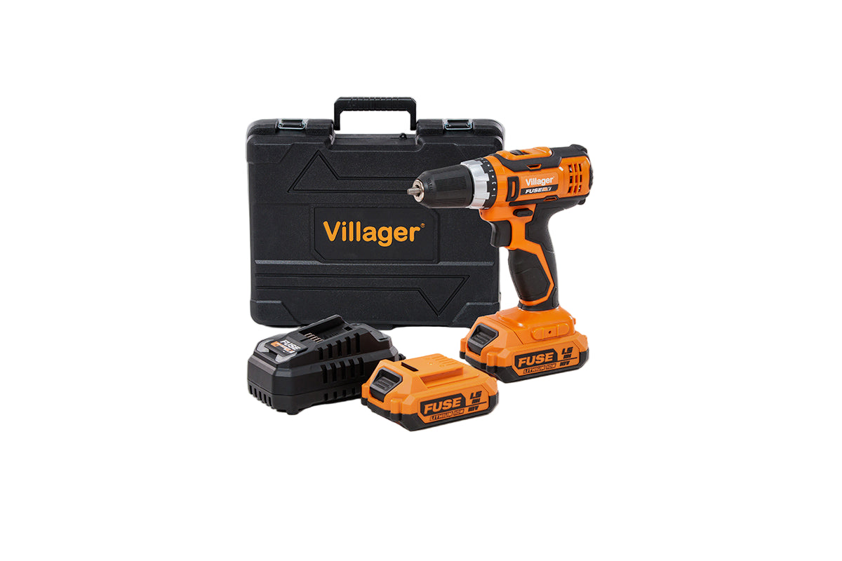 FUSE VLN 3220 2BSC Akku-Bohrschrauber (18V) – Premium-Set mit 2 x 1,5 Ah Akkus und Koffer - VI-56357