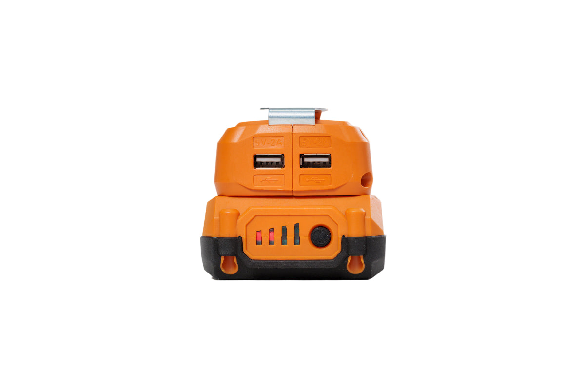 FUSE VLN 9920 USB-Ladegerät/Powerbank (18V) – 2 USB-Anschlüsse, LED-Licht - VI-56366