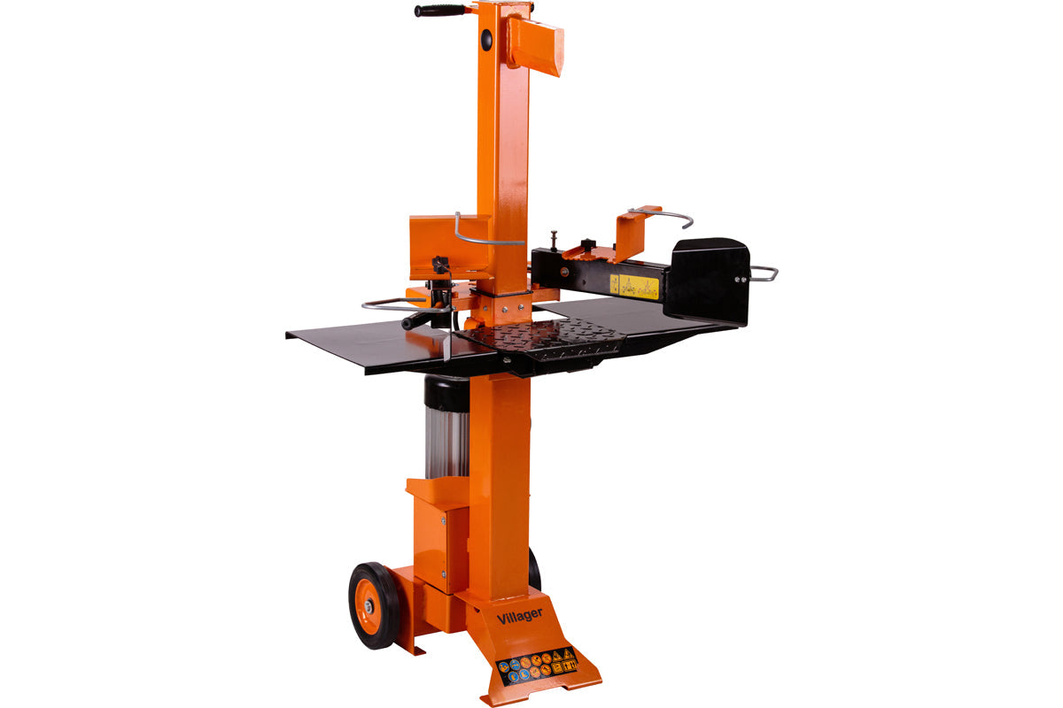 Elektro-Holzspalter – 7 t Spaltkraft, 55 cm Spaltlänge, 3000 W Motor, Orange Edition - VI-59536