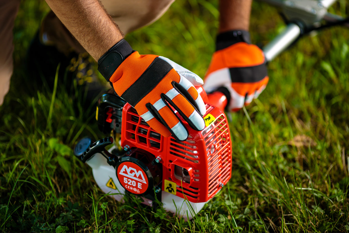 AGM 520 E Benzin-Rasentrimmer – 51,7 cm³, 1,4 kW, Bike-Griff – Kraftvoll für große Flächen - VI-64329