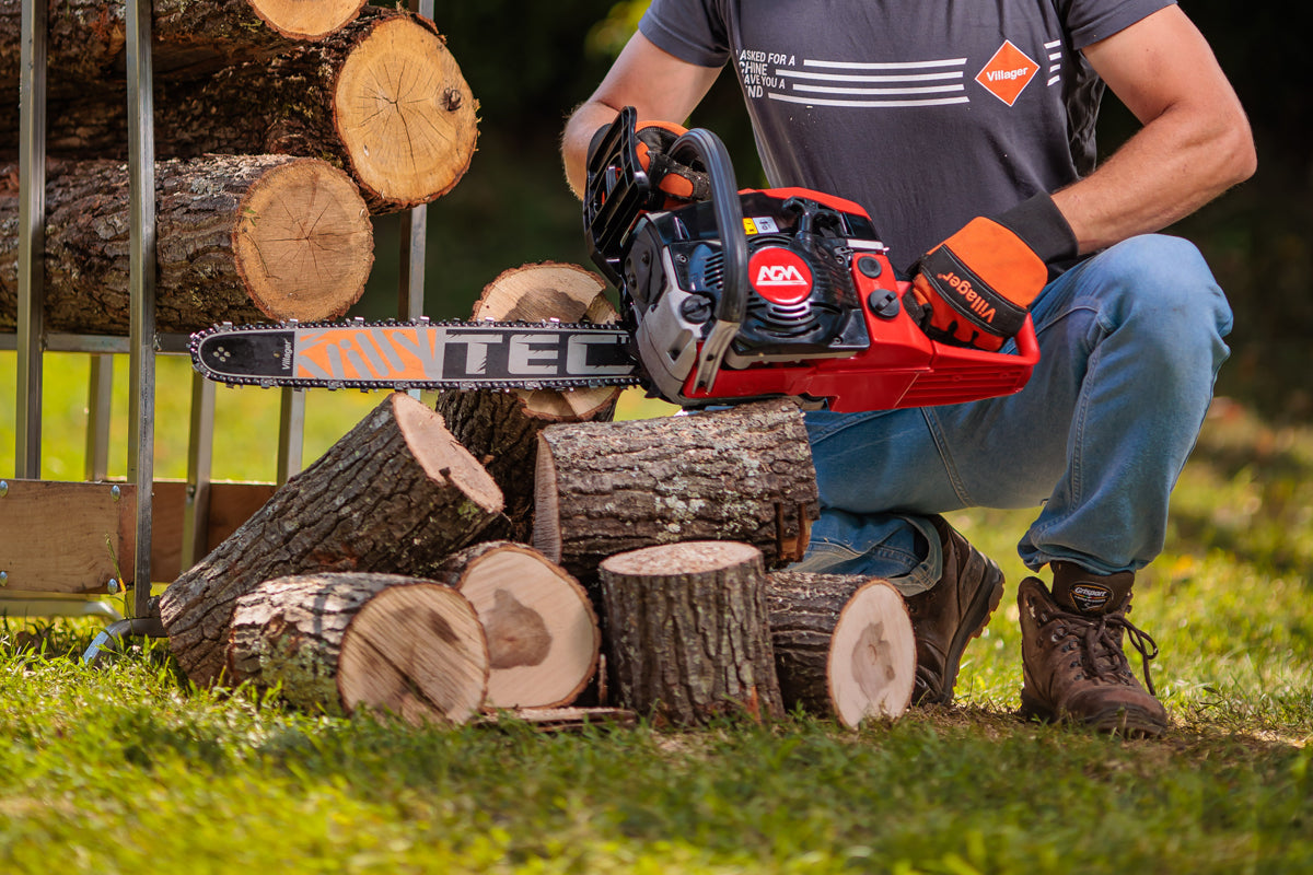 AGM CS 4520 Benzin-Kettensäge – kraftvoller 2-Takt-Motor & 45 cm Schwert - VI-66438